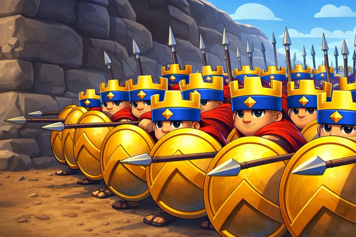 GeorgePlayClash's tweet image. Hold the line, Clash fam 🛡️

No panic. No fear. Just unity and conviction.
We move forward together — shields up, crowns on 👑

$CLASH isn’t built by quitters ⚔️

Sign up  georgeplaysclashroyale.com/tournament
Discord  discord.gg/georgeplayscla…