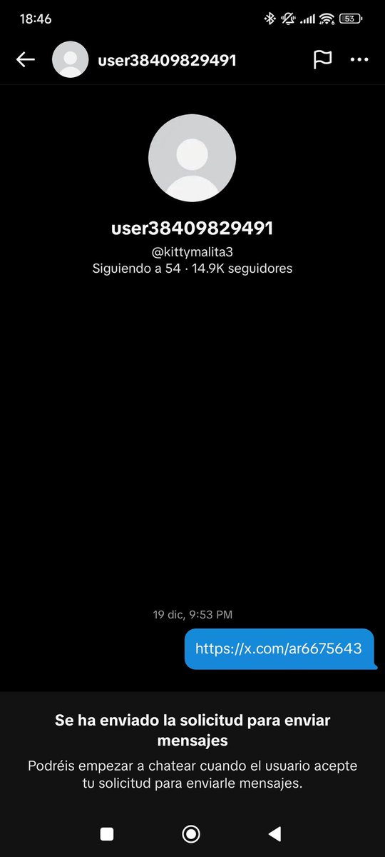 ar6675643's tweet photo. @capy_182 Yo cuando done y le mandé link de perfil, anteriormente me equivoqué y puse Gmail y lo arregle con otro comentario y nada quedé 🤡 https://t.co/XnCRta4iEy