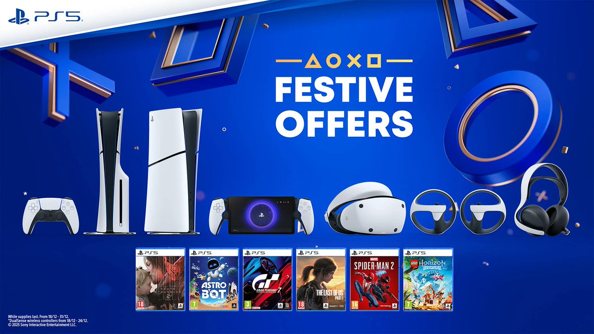 Shopto with some big festive discounts on Playstation products including Playstation vouchers.   

Use discount code PLAYTIME  for a further 5% discount
shopto.net/?stref=1648311… 

#PlayStation #PlayStation5 #PS5 #Shopto #Discounts