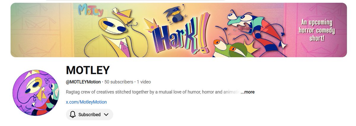 MotleyAnimation's tweet image. Thank you guys for 50 subs! We've got a lot of extra content planned, plus livestreams, so watch out!