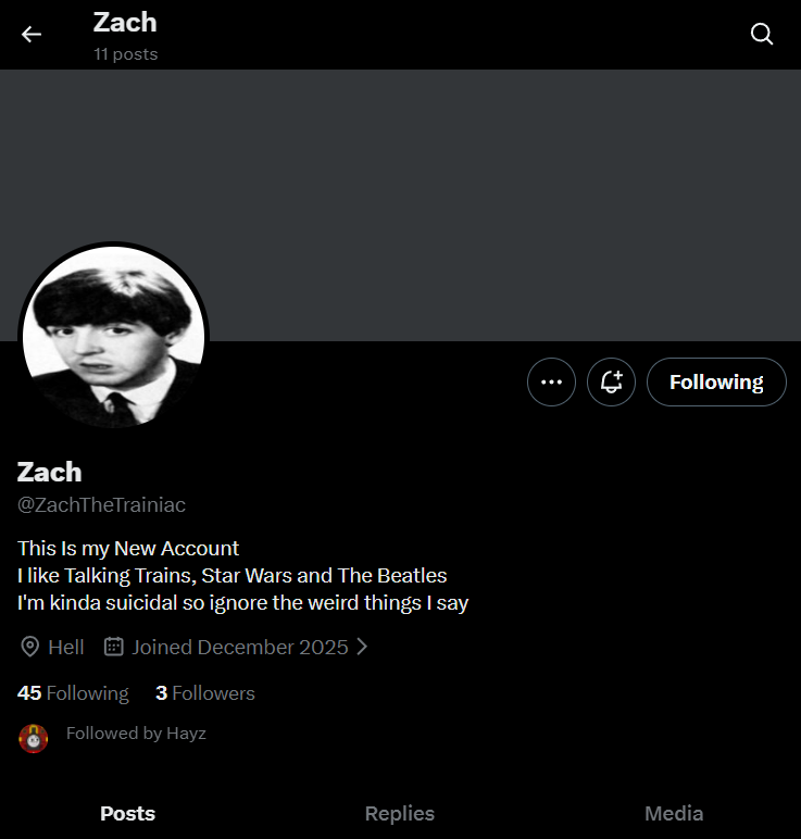 ClickTheVan's tweet image. Guys Follow the new Zach account