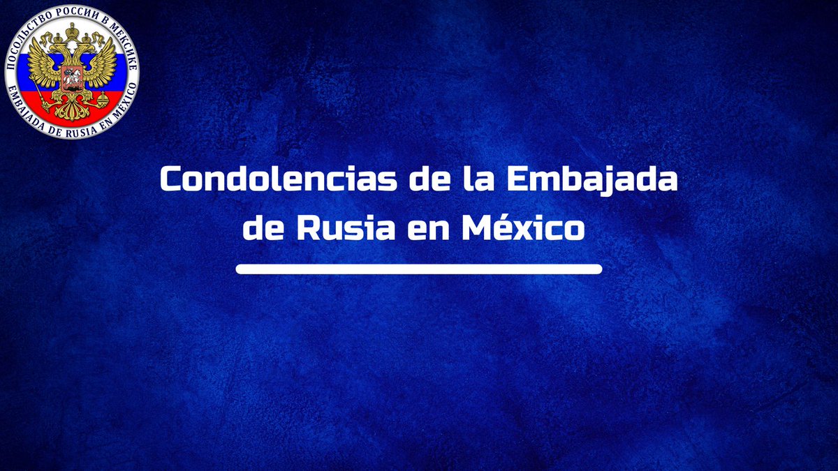 🇷🇺 La Embajada de Rusia en México expresa su solidaridad con el Noble Pueblo y el Gobierno de los Estados Unidos Mexicanos ante las trágicas consecuencias del descarrilamiento del tren, ocurrido el 28 de diciembre de 2025 en Nizanda, Oaxaca, que causó victimas humanas.

🕯️ La