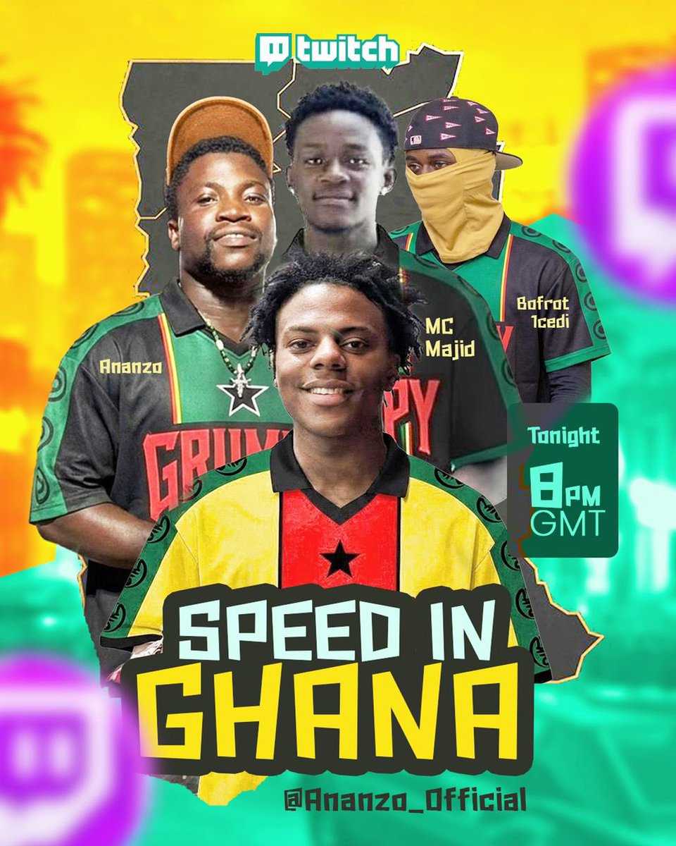 AnanzoJ's tweet photo. Will live on twitch exactly 8pm with @McMajid20 and @bofrot1cedi to digest the coming of speed and also pop some champagne 

https://t.co/O80bHNwDte https://t.co/i6W2lOCg3u