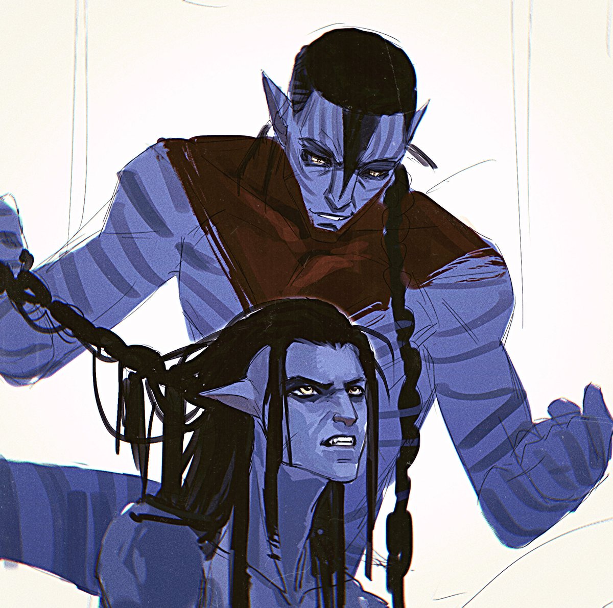 Sandy_OrAn's tweet image. 不知道有没有时间画完所以先发一下

#afaa #quarjake #JakeSully #quaritch #fanart