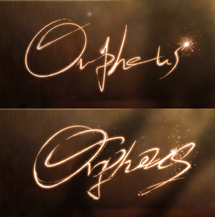 orpheusbot's tweet image. Novelist and Nightmare’s signatures