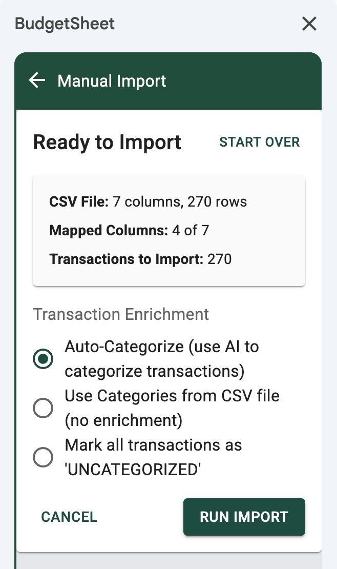 BudgetSheet tweet media