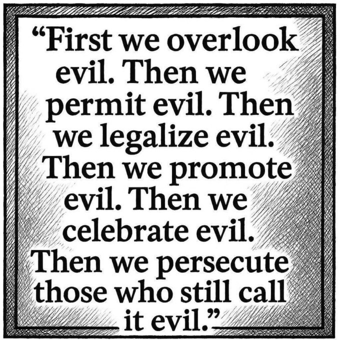 As Christians we are called to oppose and  expose all evil 😈
