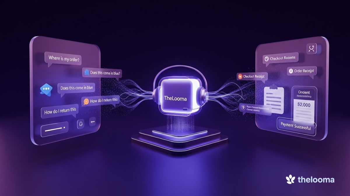 “Where is my order?” “Does this come in blue?” “How do I return this?”

If you’re answering these manually, you’re wasting time. If you aren't answering them at all, you're losing money.

TheLooma handles the FAQs &amp; the sales, turning support tickets into checkout confirmations.