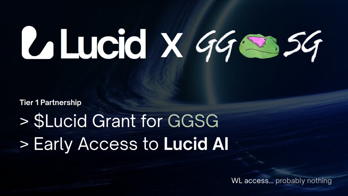 LucidChain's tweet image. Lucid x Geckos (GGSG) 🦎

AI won’t become a real network through one app. It becomes real when communities plug in.

Geckos just unlocked:
✅ Tier 1 $LUCID Community Grant
💎 Dedicated role → Diamond rewards
🎟️ WL + “probably nothing” 👀

@GalacticGeckoSG : verify to claim your