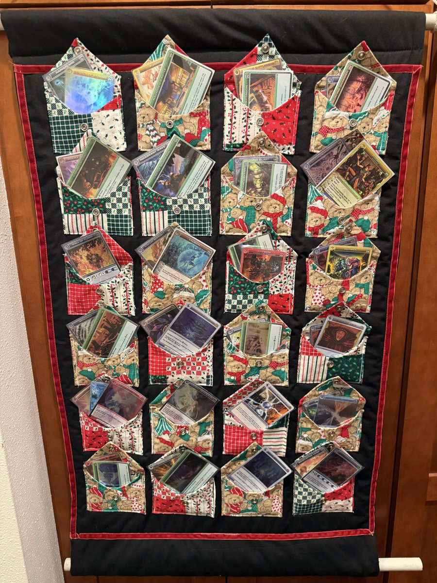 For Christmas my wife made me an advent calendar and filled every pocket with Chaotic Cards! I call it my Chaotic Cardvent Calendar!
#Chaotic