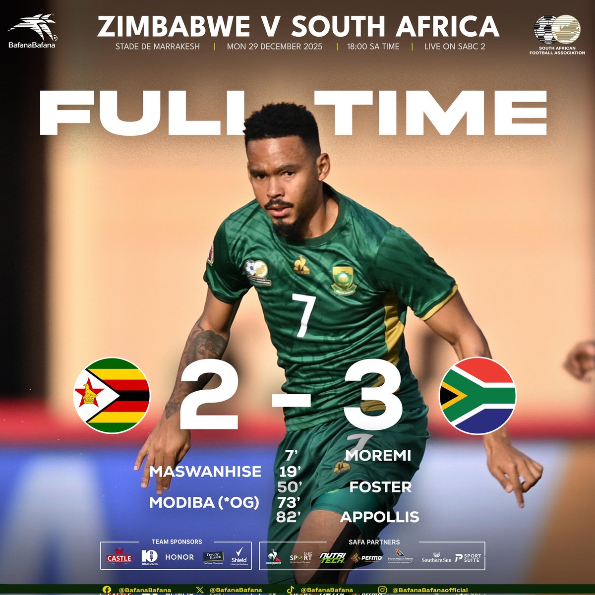 BafanaBafana's tweet image. Bafana Bafana are through to the knockout stages of the AFCON after emerging victorious here!!

It was tough but we move on to the next stage.

#BafanaPride