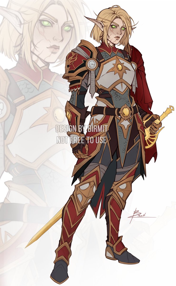 Ending the year on a high note, with a new character in our co-authorship collection ✨⚔️
Meet Lichtar, a young sin'dorei knight-paladin!
OC belongs to Reiner &amp; I made the reference

#warcraft #oc