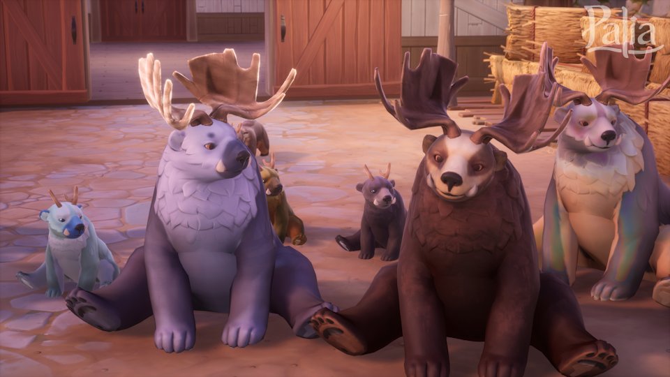 playPalia's tweet image. Meet the Boovar, your bear-ish buddy with majestic antlers. They’ll bring home fish (sometimes star-quality!), special treats, and a whole lot of winter charm.

They are hungrier than they look… but cuddlier, too. 🐻

#Palia #PlayPalia