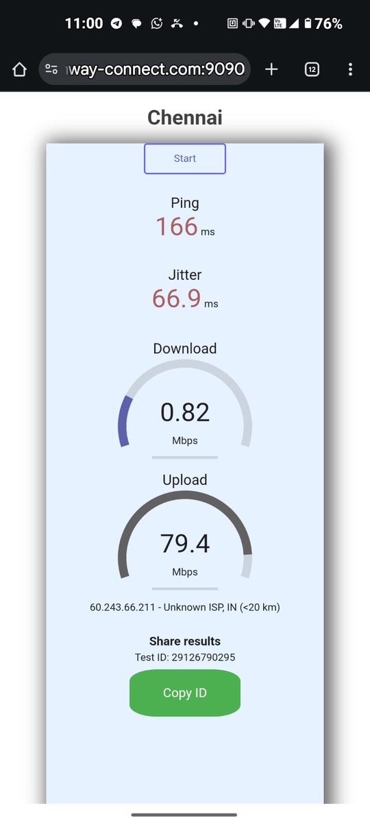 gunnerbalu's tweet photo. @HathwayBrdband @GTPLHathwayLtd 
I am paying for 50MBPS and receiving this shit from Hathway and a shitty call from their agent.
Share me the transcript of your call. https://t.co/fnoZtynFx8