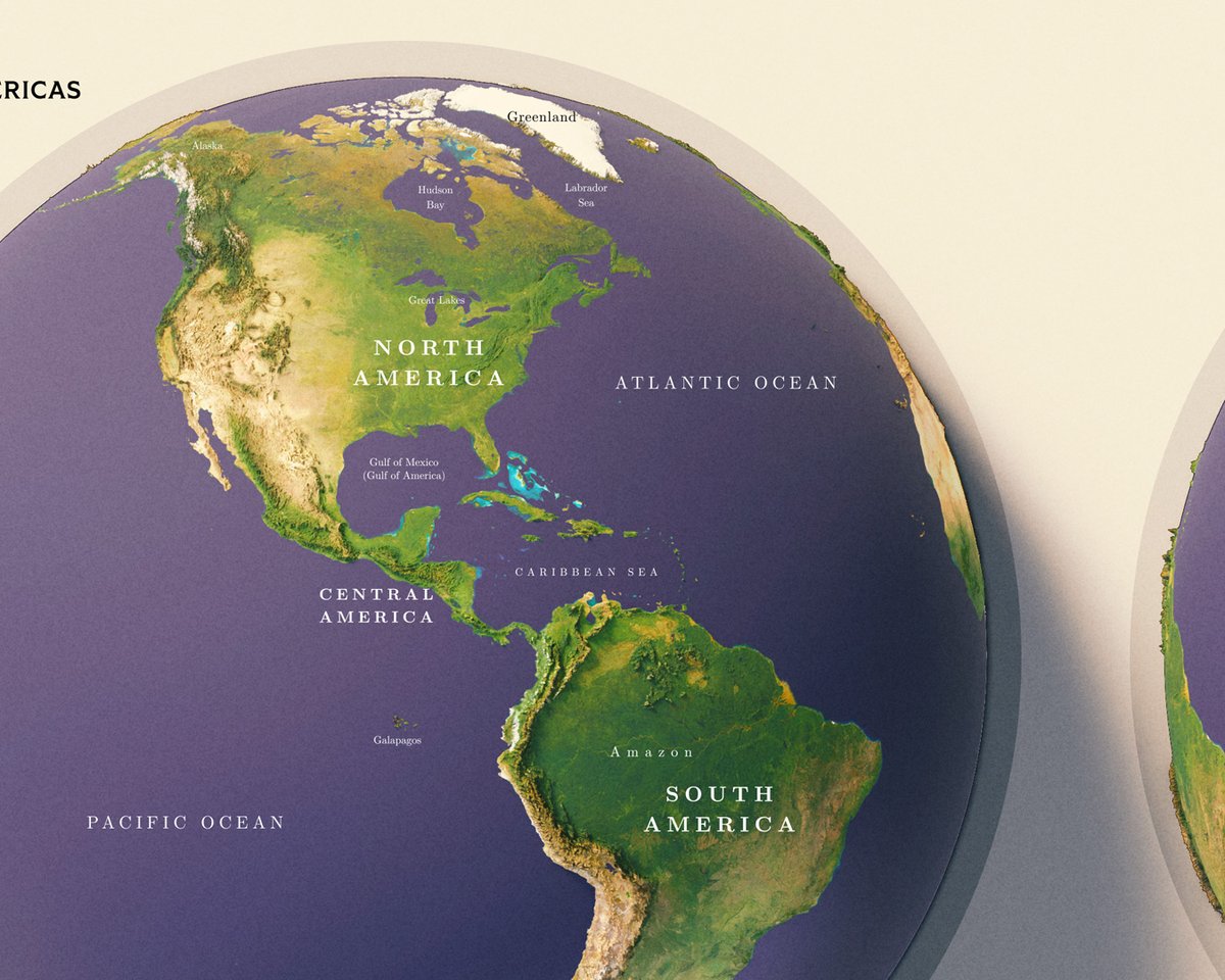 verygoodmaps's tweet image. Earth. I don't particularly enjoy making world maps, that's why I haven't made a decent attempt to do one. But this was enjoyable to make and looks great to me.
#Earth #globe #cartography