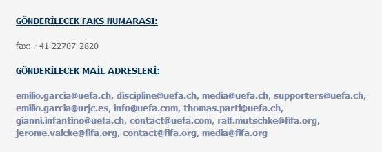 🚨BÜYÜK FENERBAHÇE TARAFTARININ DİKATİNE!

UEFA mail ve faks bilgileri! Tepkini hemen şimdi göstermeye başla! 

FAKS: 0041227072820
TELEFON: 00410848002727