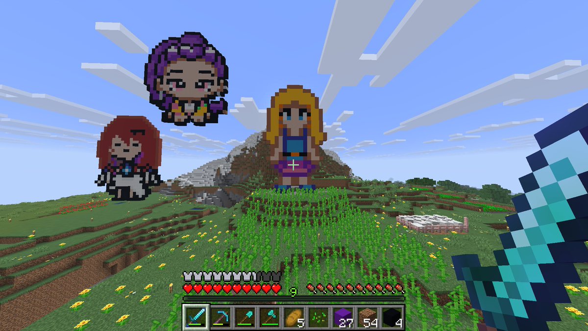 toogaysendhelp's tweet photo. Do you guys like my popstar royalty Ryu Rumi from Huntr/x and my Elizabeth Rose Bloodflame from Hololive English Justice and my mean beautiful amazing spectacular stunning breathtaking blondie Haley from Stardew Valley https://t.co/IWWTmPf864