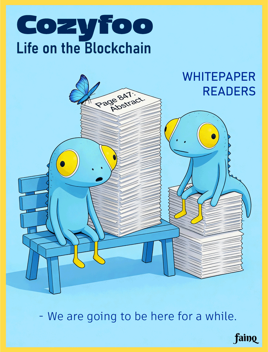 Cozyfoo_com's tweet photo. Whitepaper readers #cryptohumor #blockchain #humor https://t.co/JbH7GBjYKG