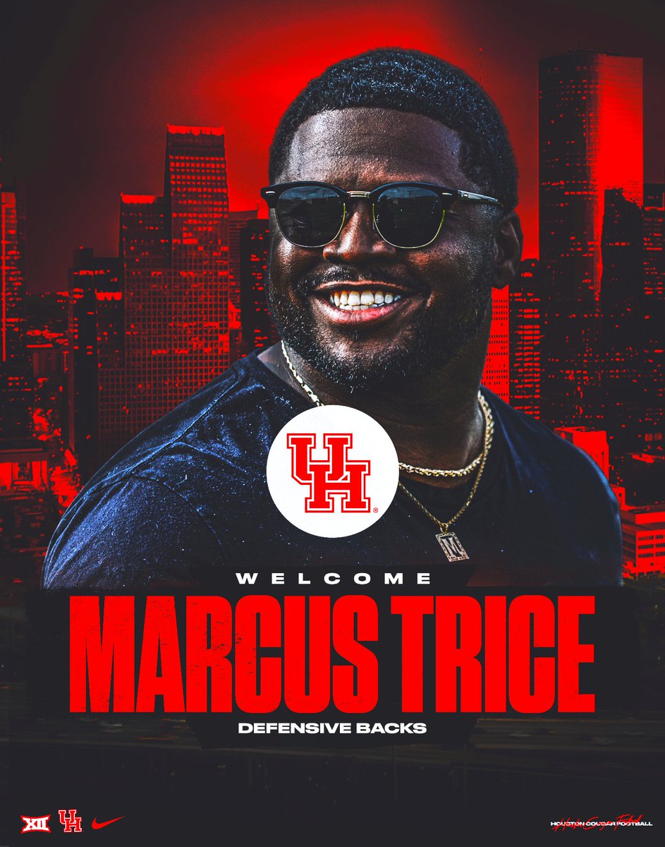 UHCougarFB's tweet image. Welcome to the staff, Coach Trice!
