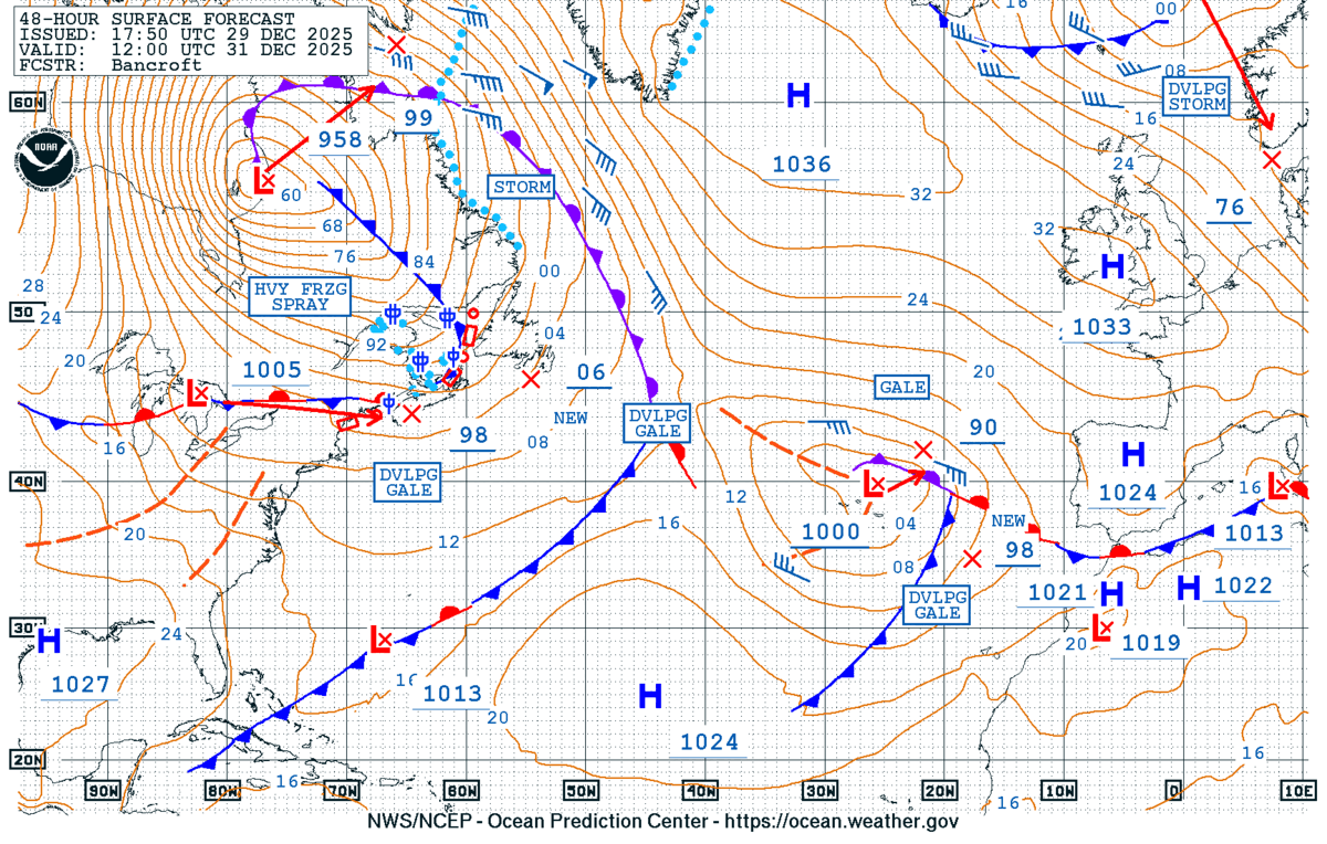 NWS Ocean Prediction Center tweet media