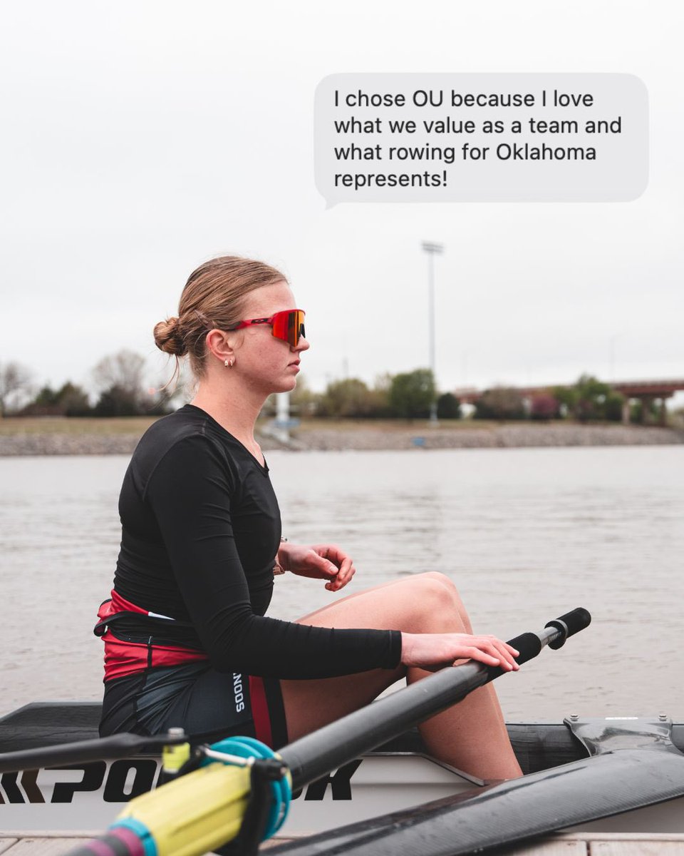 OU_Rowing's tweet photo. why Oklahoma?
#BoomerSooner | #OURowing https://t.co/RASC3IqapD