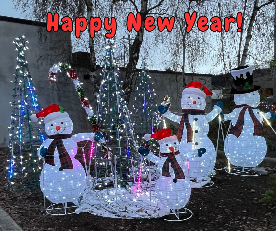cityofsequim's tweet photo. Happy 2026!🎉 #Sequim City offices will be closed on Thursday, January 1 in observance of New Year's Day.  Wishing everyone a healthy and joyful New Year! https://t.co/5wV9JNX2al