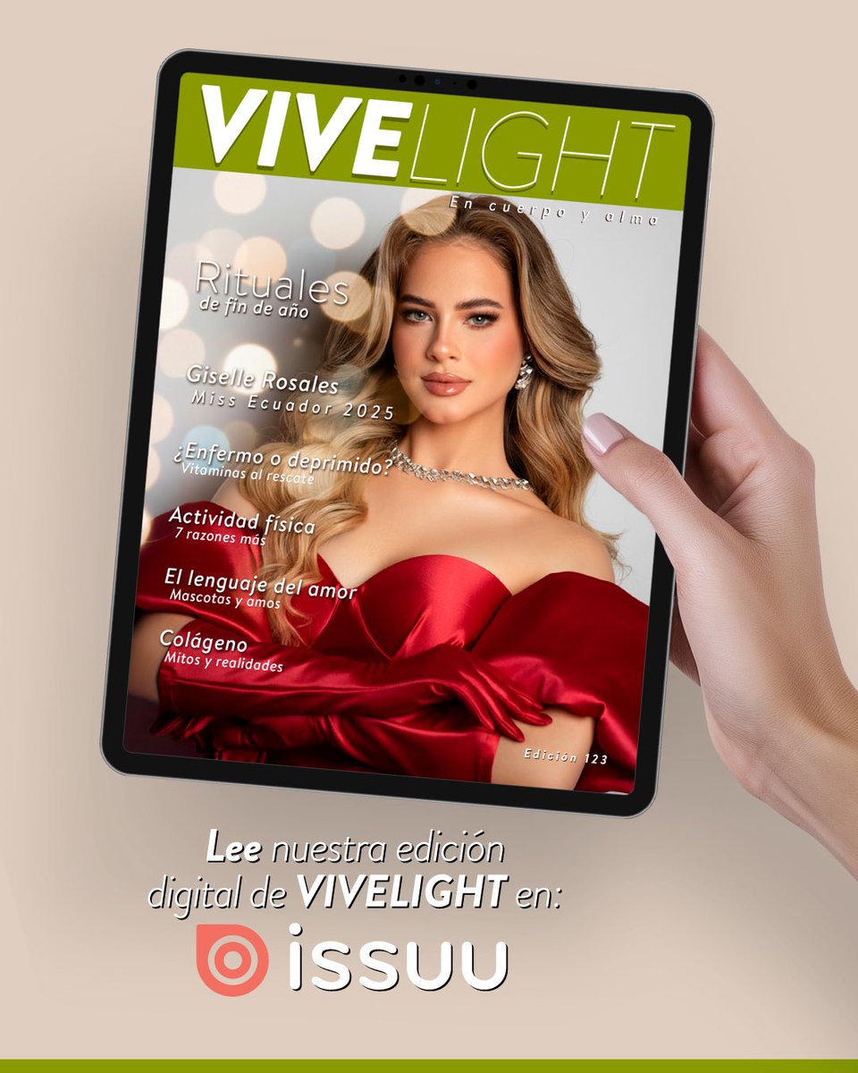 Recibimos un nuevo año y la revista Vivelight se prepara para hacer los cambios más importantes de salud y bienestar junto a ti. ¡Gracias por dejarnos ser parte de tu mejor versión! ¡Feliz año, lleno de paz y mucho amor! issuu.com/vivelight/docs…