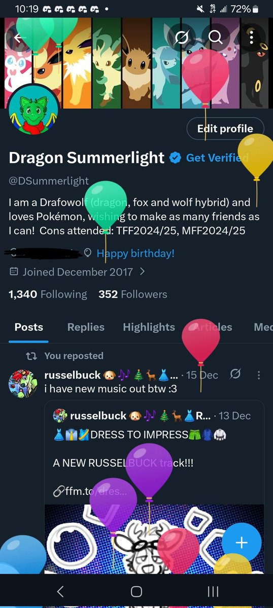 Another birthday for this derg hybrid! Yippee