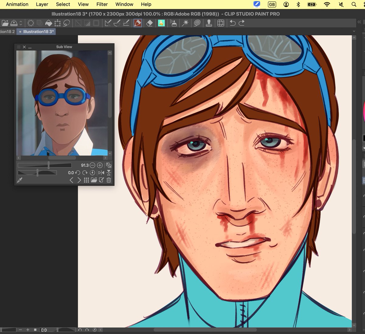 leekeebum04's tweet image. wip. I tried a diff brush #waterboy #dispatch #fanart
