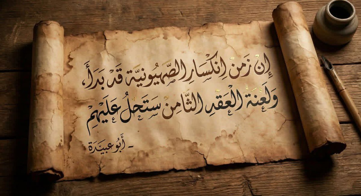 إن زمن انكسار الصهيونية قد بدأ، ولعنة العقد الثامن ستحل عليهم

#شهداؤنا_عظماؤنا