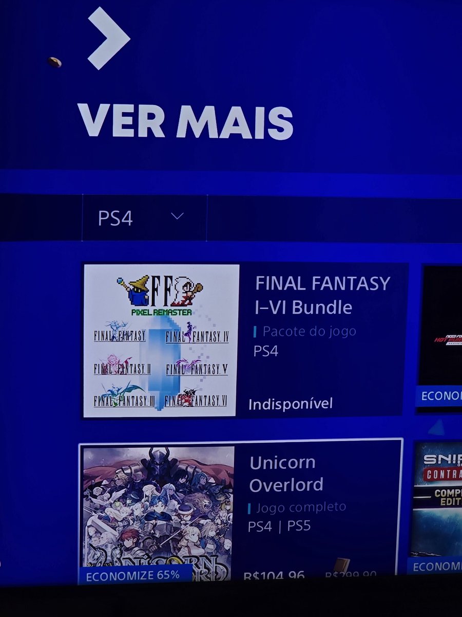 Esse bundle antes nao estava disponível no ps4 nao ?! #FinalFantasy