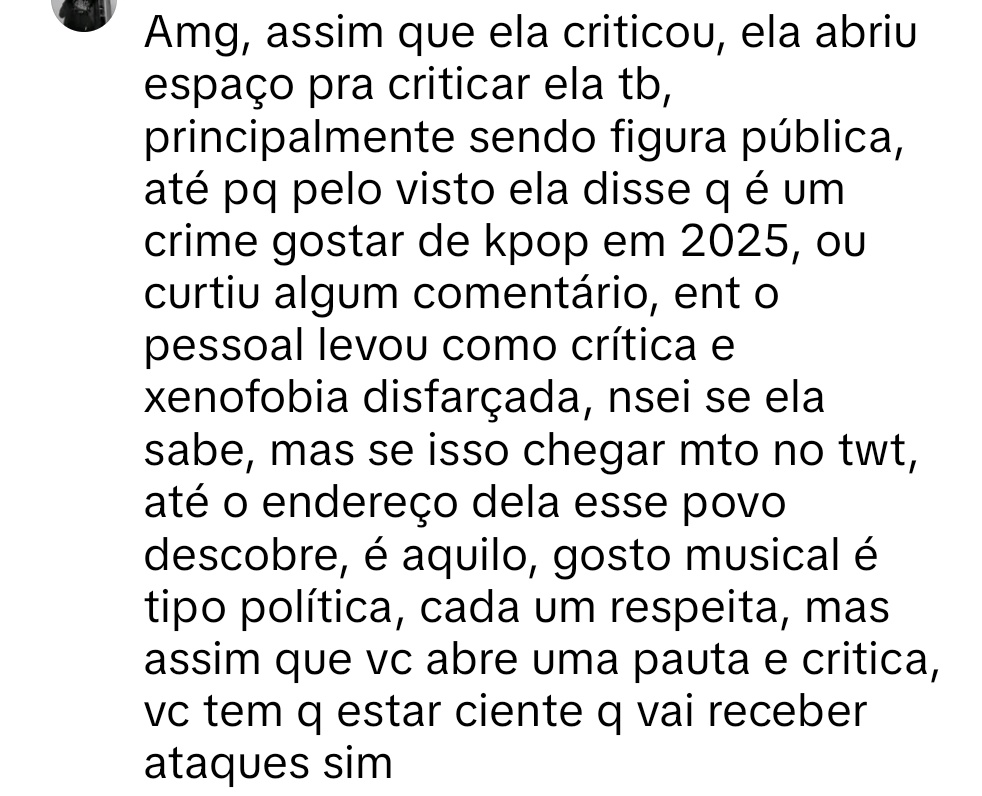 sofria4ever's tweet image. Gente estou rachando com essa "treta" entre a Juliana Baltar e os armys KKKKKKKKK "gosto musical é tipo política" ai vey