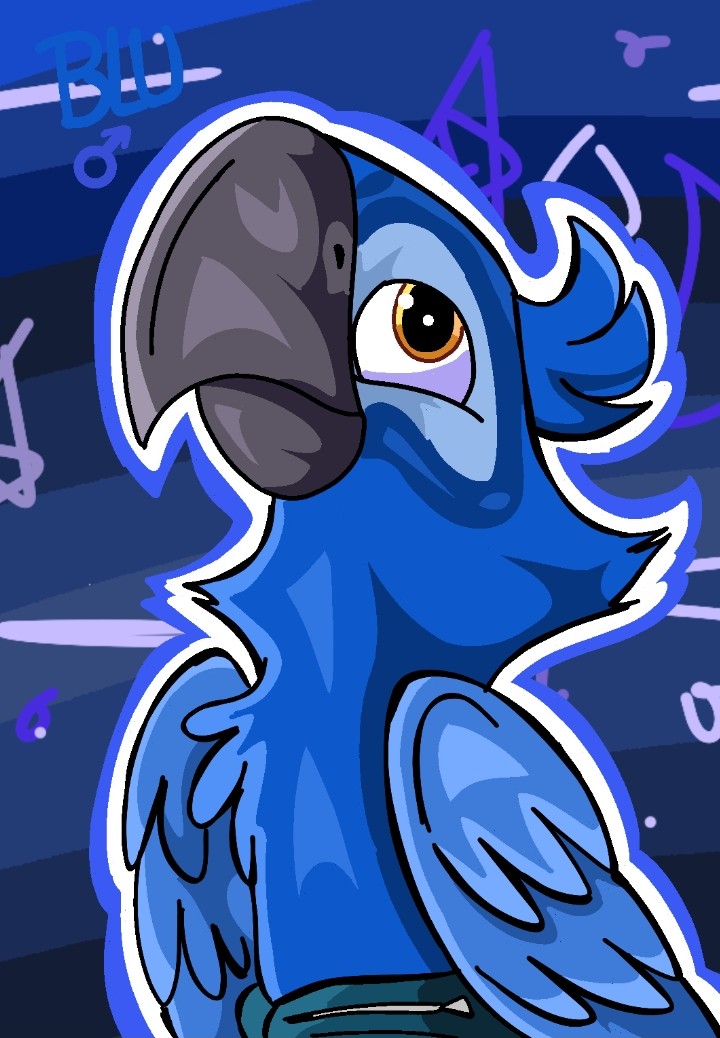 bassybluetoons7's tweet photo. Blu Gurdensoon Father SpikMacaw of The movie #Rio #Rio2 #Rio3
Style basic For :michis_arts9
#fanart #spikmacaw #macaw #feathered #male #blu #rioblu #bluesky #disney #riomovie #color #birds #bird #animal #aves #lineart #digitalart  #paint 
Style Art by:Bassy-Animated https://t.co/e2HPTeNNv3
