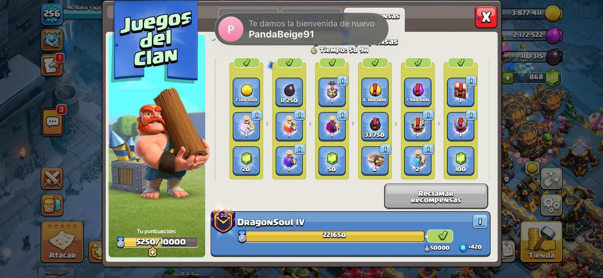 Últimos Clan Games - Diciembre completados en nuestros clanes 💪💪