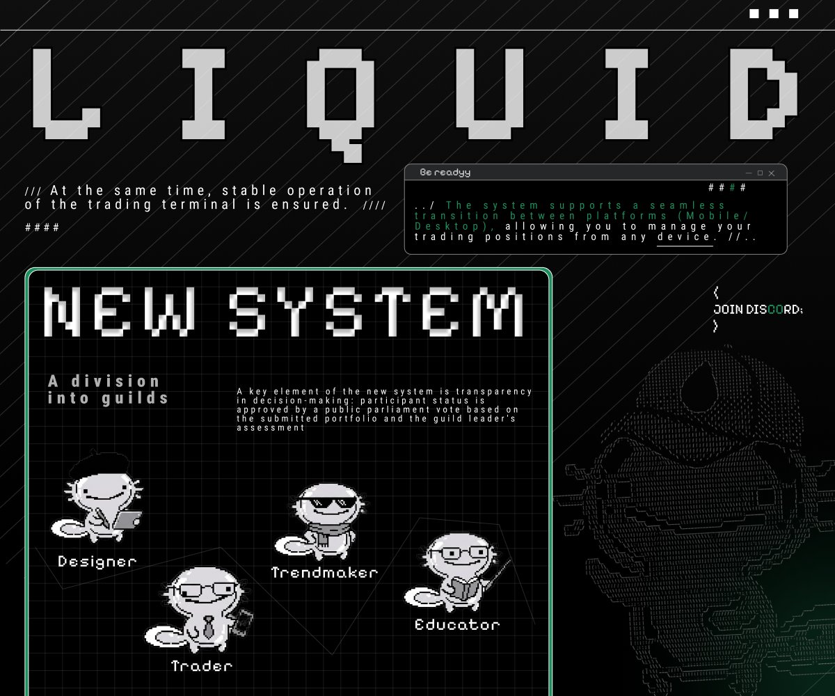 ginger_monkeyd's tweet image. Information about the ecosystem update

The development of a new contribution system is in its final stages.

A division into guilds (Designers, Traders, Trendmakers, Educators) is being introduced, with the possibility of simultaneous progress in two directions.

A key element…