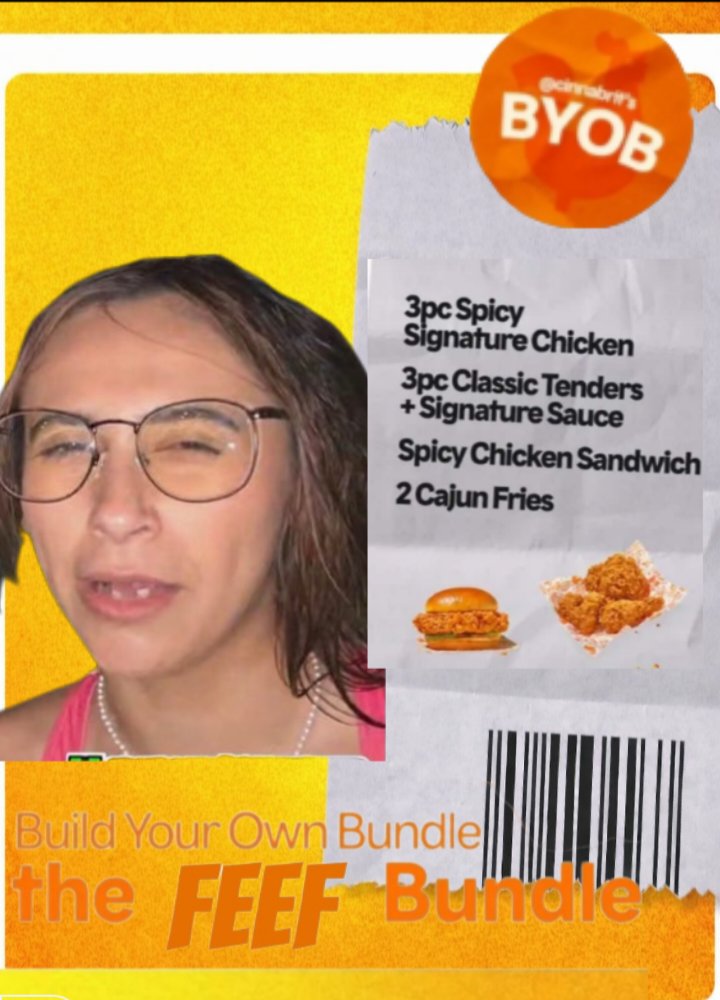 FeefHQ_'s tweet photo. Feef has a official meal at poppyes that includes
-3pc spicy signature chicken 
-3pc classic tenders+ signature sauce
-spicy chicken sandwich 
-2 Cajun fries 
All for $29.99 😳👀 https://t.co/qb3gLjDaz0