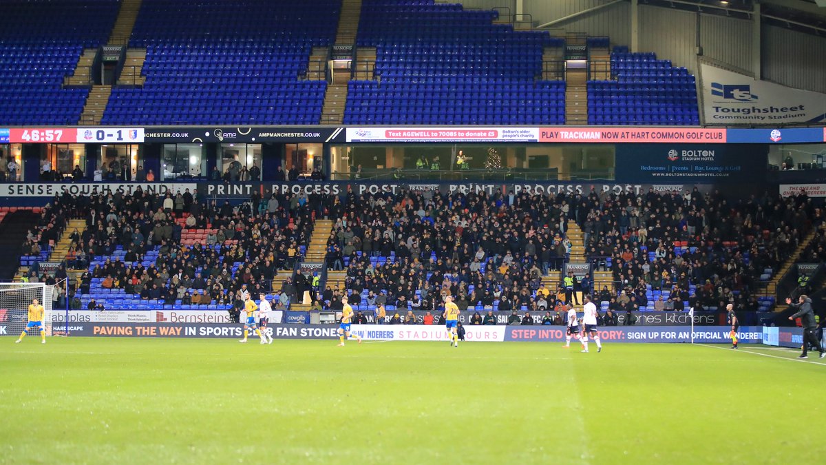mansfieldtownfc's tweet image. 🦌 Thank you to the 1,306 Stags who backed us in Bolton this evening.

Your support helped get us over the line. ✊

#Stags 🟡🔵