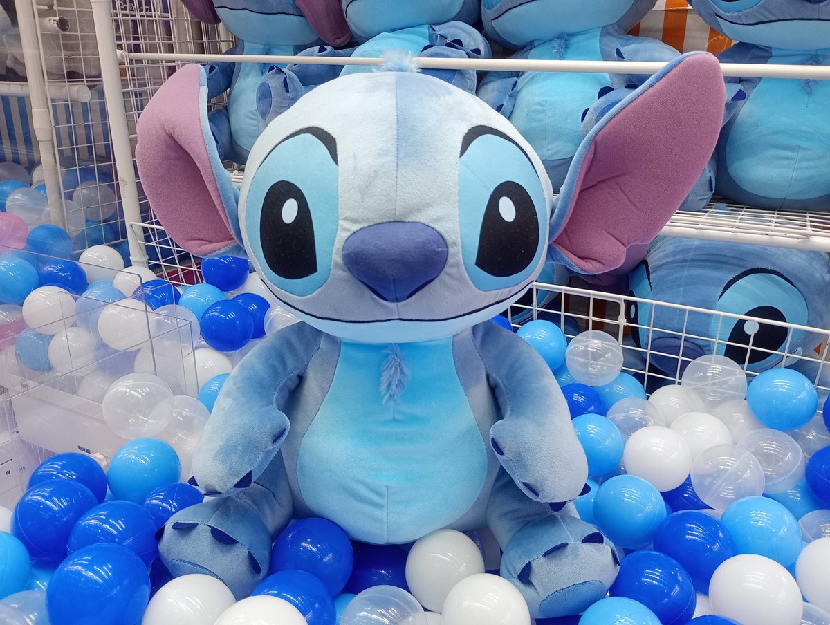 新景品情報】 #ディズニー #スティッチ スーパーラージぬいぐるみ