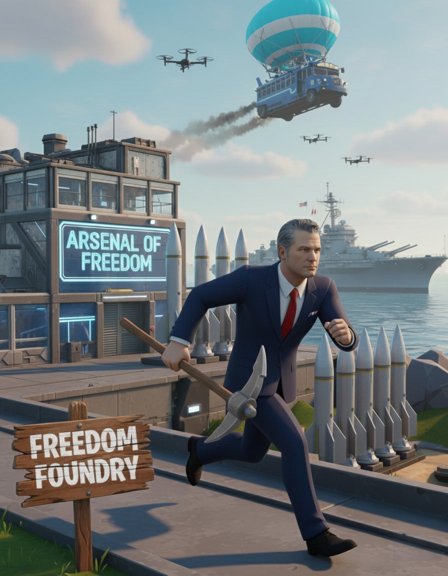 DoWCTO's tweet photo. Rebuilding the Arsenal of Freedom. 

No mats. No shield. No fear. https://t.co/vFpd0CZkGc