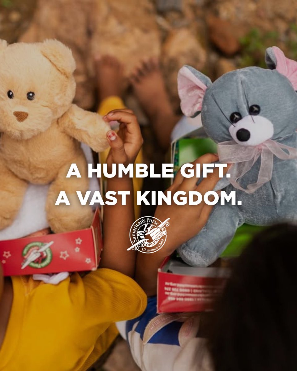 Before 2025 ends, a simple shoebox can leave a lasting mark. 🌟 Share hope, share His love. A humble gift. A Vast Kingdom. ❤️‍🔥

Find ways to extend the love of Jesus: bit.ly/4j4kqoO