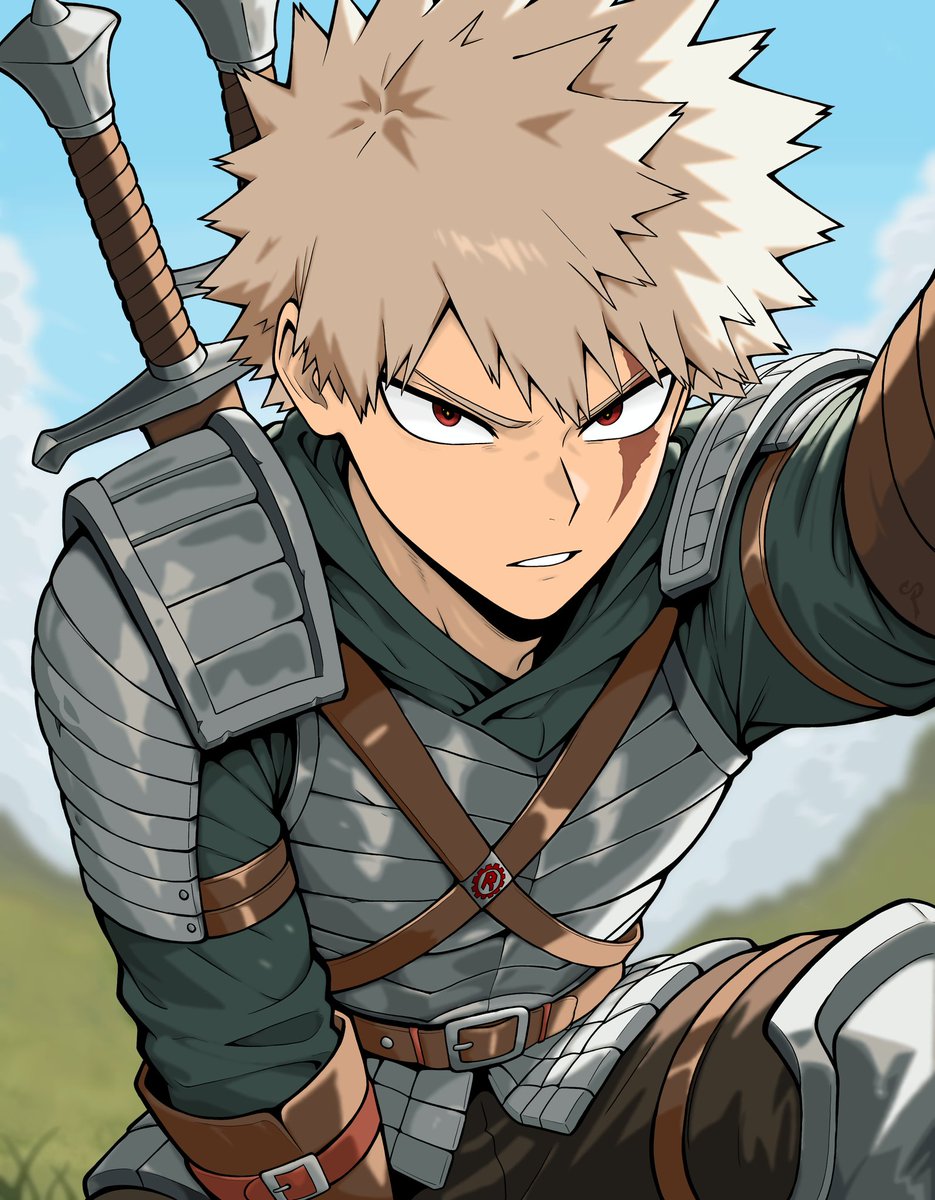 CritPix's tweet image. Who would Bakugo Katsuki cosplay if not Geralt of Rivia?

With the fantasy world AU that My Hero had: This just fits.

Patreon special post is coming soon, all the "good stuff" already available over there! 😉 

#patreonartist #bakugo #animecosplay #FanArtAnime #geraltofrivia