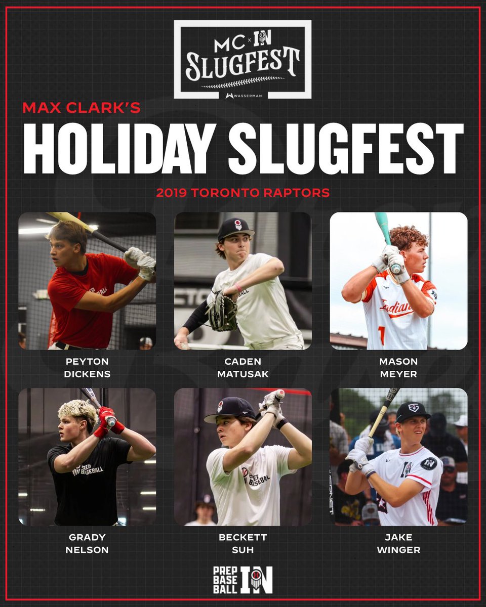 PrepBaseballIN's tweet image. 𝐌𝐚𝐱 𝐂𝐥𝐚𝐫𝐤’𝐬 𝐇𝐨𝐥𝐢𝐝𝐚𝐲 𝐒𝐥𝐮𝐠𝐟𝐞𝐬𝐭 𝐓𝐞𝐚𝐦𝐬💥

🅲: @peytondickens_ 

- ‘26 @CadenMatusak (IN)
- ‘27 @mason_meyer5 (IN)
- ‘27 @ganelson40 (IN)
- ‘26 @beckett_suh (IN)
- ‘26 @JakeWinger7 (IN)

#MCSlugfest26 || @CTrinkle23