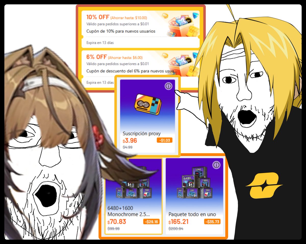 _ElChavi's tweet image. Ye Shunguang está a pocas horas de salir en el Zenless
¿Y que pasa si quieres sacar su arma o dupes, y no te alcanzan las tiradas?
¡Pues puedes usar mi enlace de Lootbar para comprar Pelis y Suscripciones mucho más baratas! 💵 

¡Aprovechen! 👇🏻
lootbar.gg/es/top-up/zenl…

Recuerden…