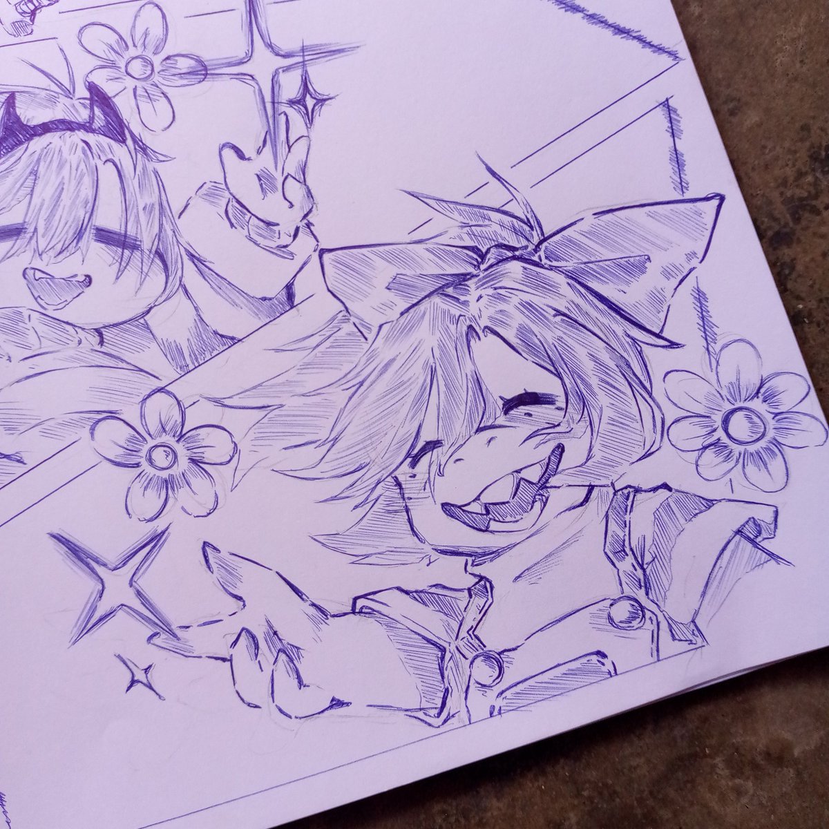 MMizuko89872's tweet photo. Hi, I made a drawing of Kris and Susie when they were little. I hope you like it and share it in your community (⁠ ⁠≧⁠Д⁠≦⁠) https://t.co/iv4vAQTJ04