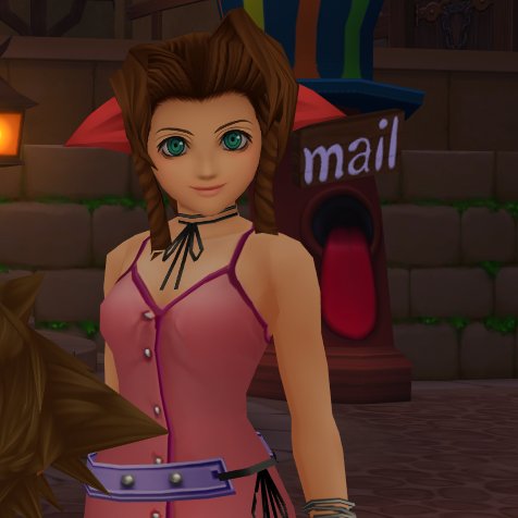 kh1 aerith is so cuuuute