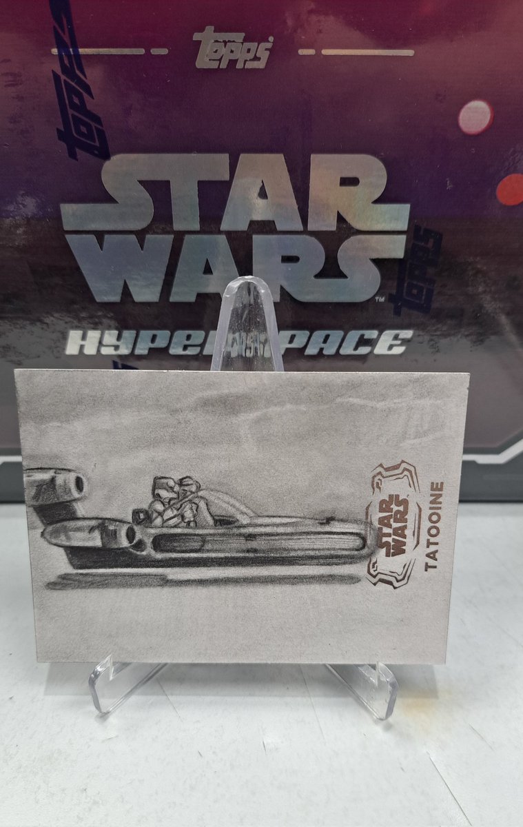 RedNailsII's tweet image. One nice box of @Topps @starwars Hyperspace. ..sketch and 3 numbered parallels. @CardPurchaser