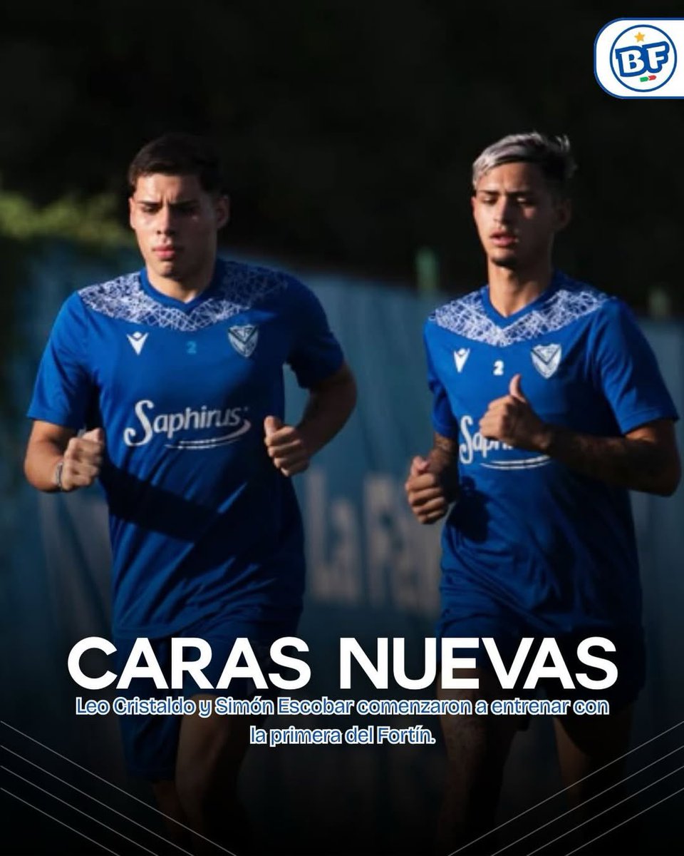 🆕 Leo Cristaldo y Simón Escobar, juveniles de #Velez, sumaron sus primeras prácticas en esta pretemporada.

🌎 Son categoría 2009 y tienen experiencia en Selecciones: Cristaldo en Paraguay y Escobar en Argentina

⚠️ Por ahora son los únicos “refuerzos” del Fortín de cara al 2026