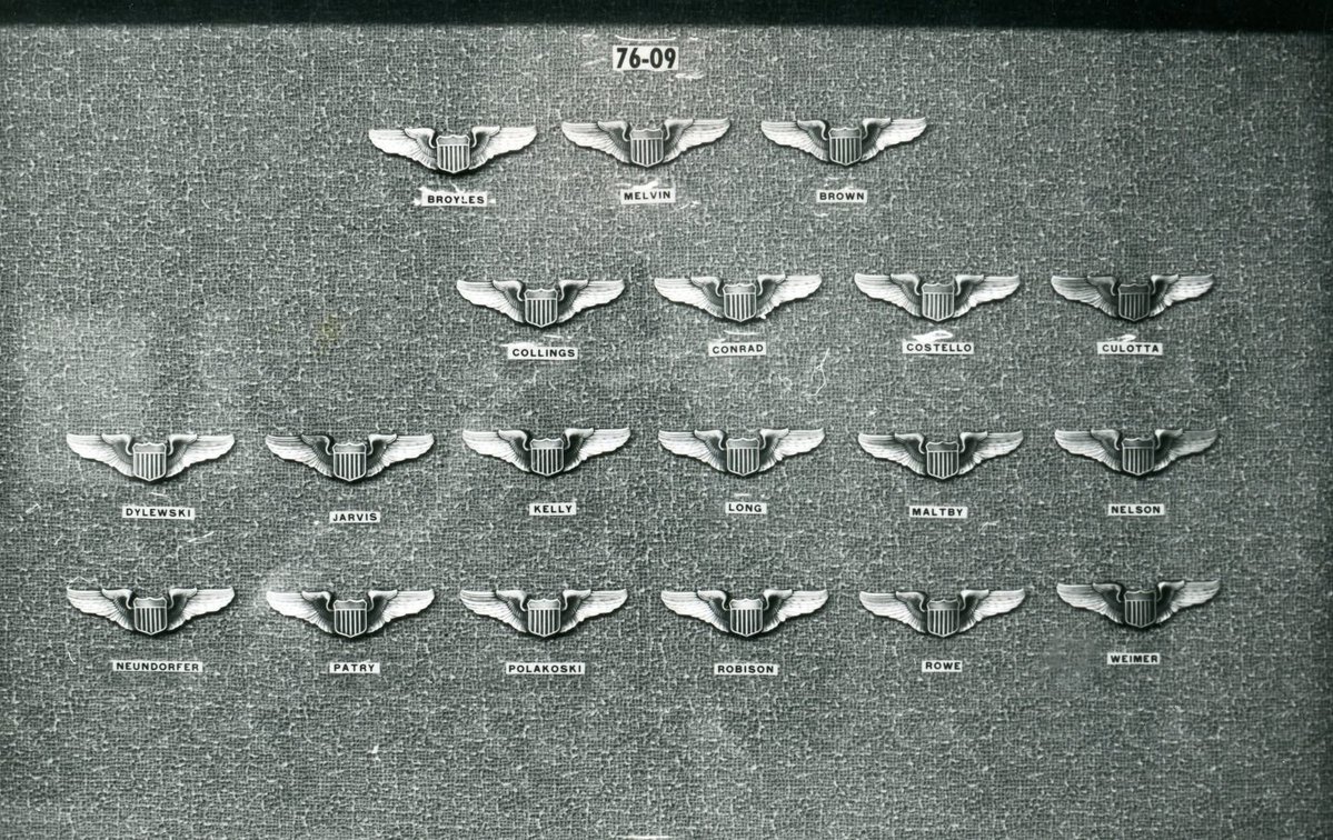 BuzzPatterson's tweet image. The first day you enter USAF pilot training, you notice a frame on the squadron wall with each of the students and the wings they hoped to achieve. Then, you notice over time that names and wings are removed. One by one. It’s your classmates who were washed out or quit. 

And…