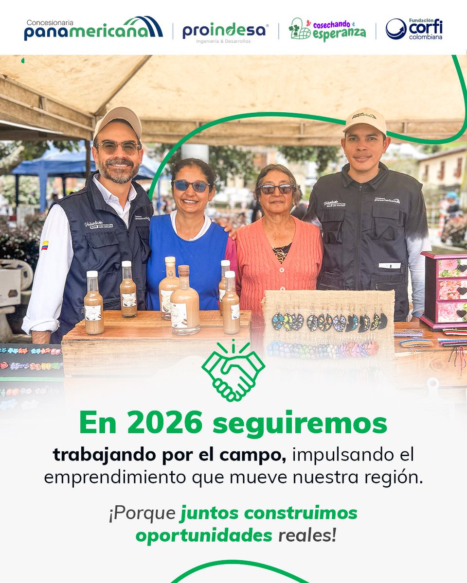 En las Ferias Panamericana conectamos el esfuerzo del campo con nuevas oportunidades. 🍃🤝

#CosechandoEsperanza #EmprendimientoRural #EconomíaCampesina #FeriasPanamericana