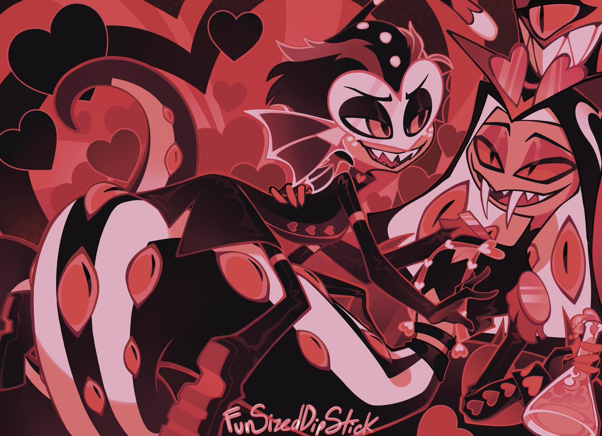 Valentine's Baxtious!  🐟💖🐍

#HazbinHotel #baxtious #sirpentious #baxter